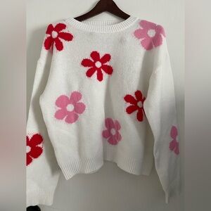 Unbranded Flower Pattern | Color: White | Size: Large |